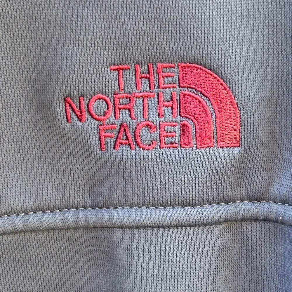 The North Face Mens L Full Zip Fleece Lined Hoodie Balaclava Face Mask Gray